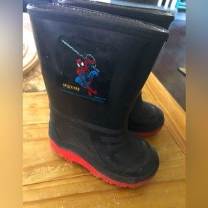 Spiderman rubber boots